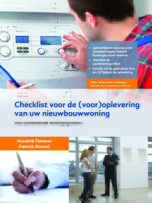 Title details for Checklist voor de oplevering van uw nieuwbouwwoning by Hendrik Timmer - Available